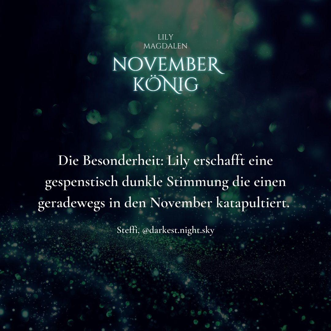 Lily Magdalen: Novemberkönig. Eine Erzählung in sieben Mondphasen. Bloggerinnen-Rezension @darkest.night.sky