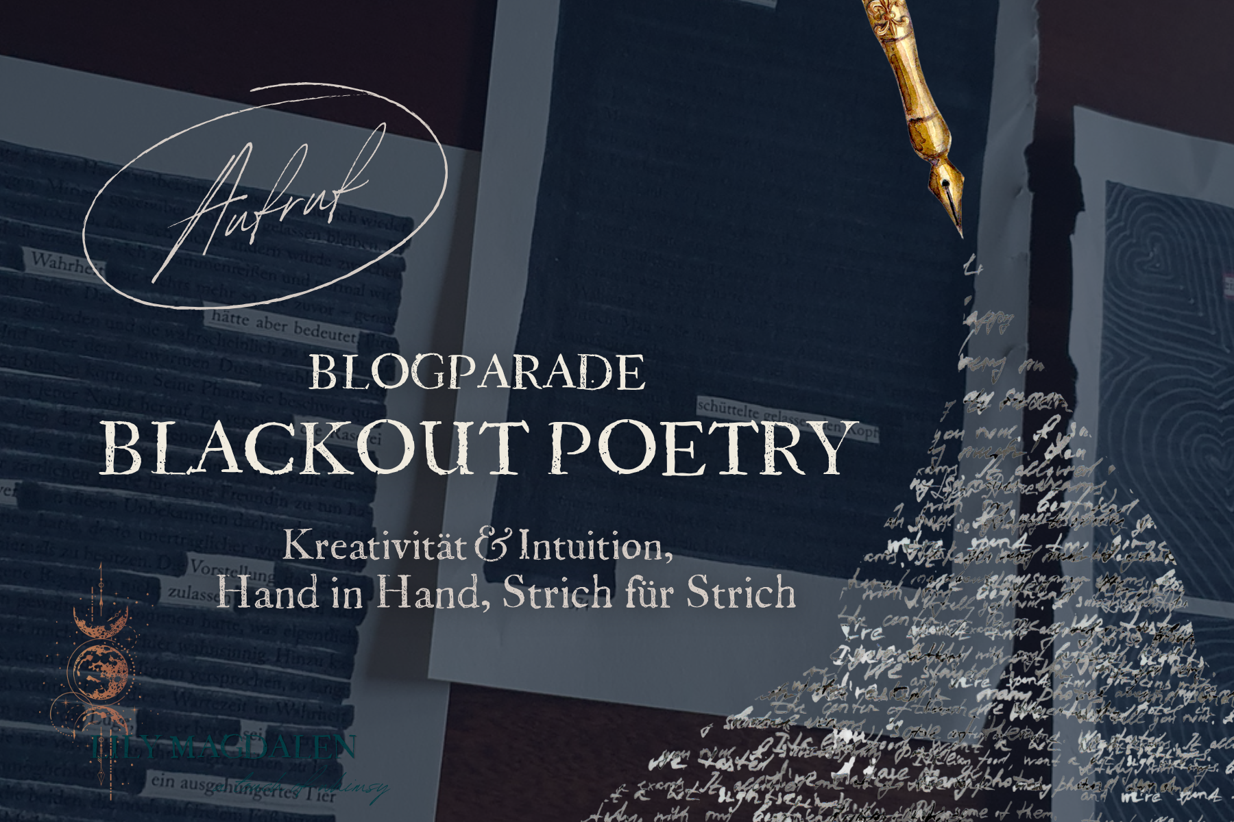 [Aufruf] Blogparade: Blackout Poetry – Kreativität & Intuition